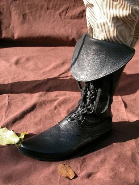 Autumn And Winter European And American Women's Retro Medium Roman Boots - Black