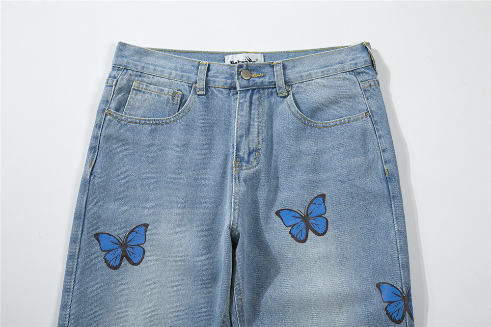 Title 3, Mens European and American Butterfly Print Was...