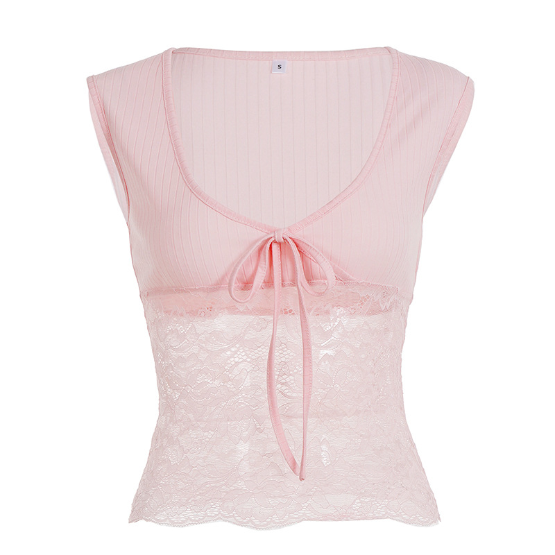 Lace-Trimmed V-Neck Camisole — photo 1
