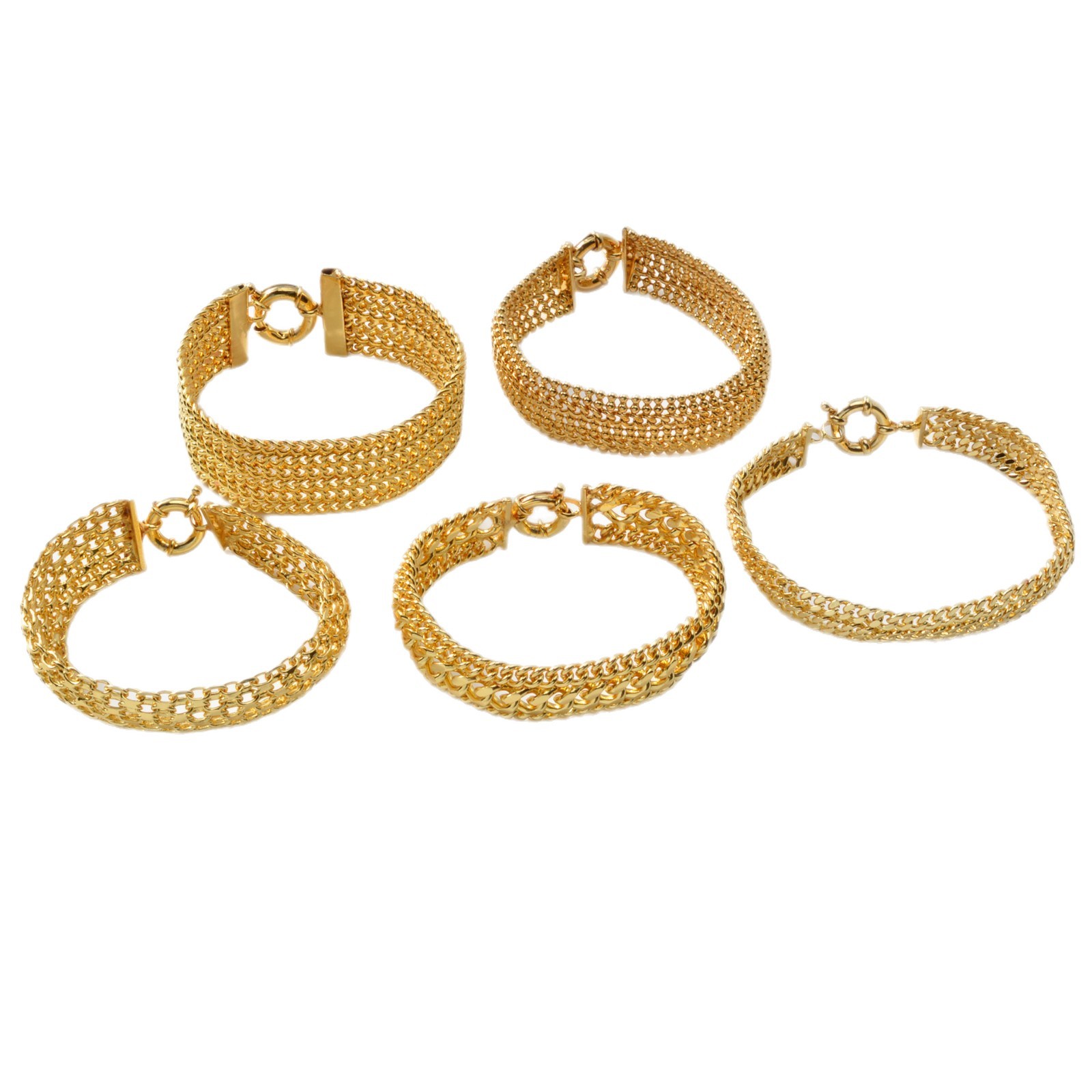 Minimalist Double-row Chain Wide Mesh Bracelet