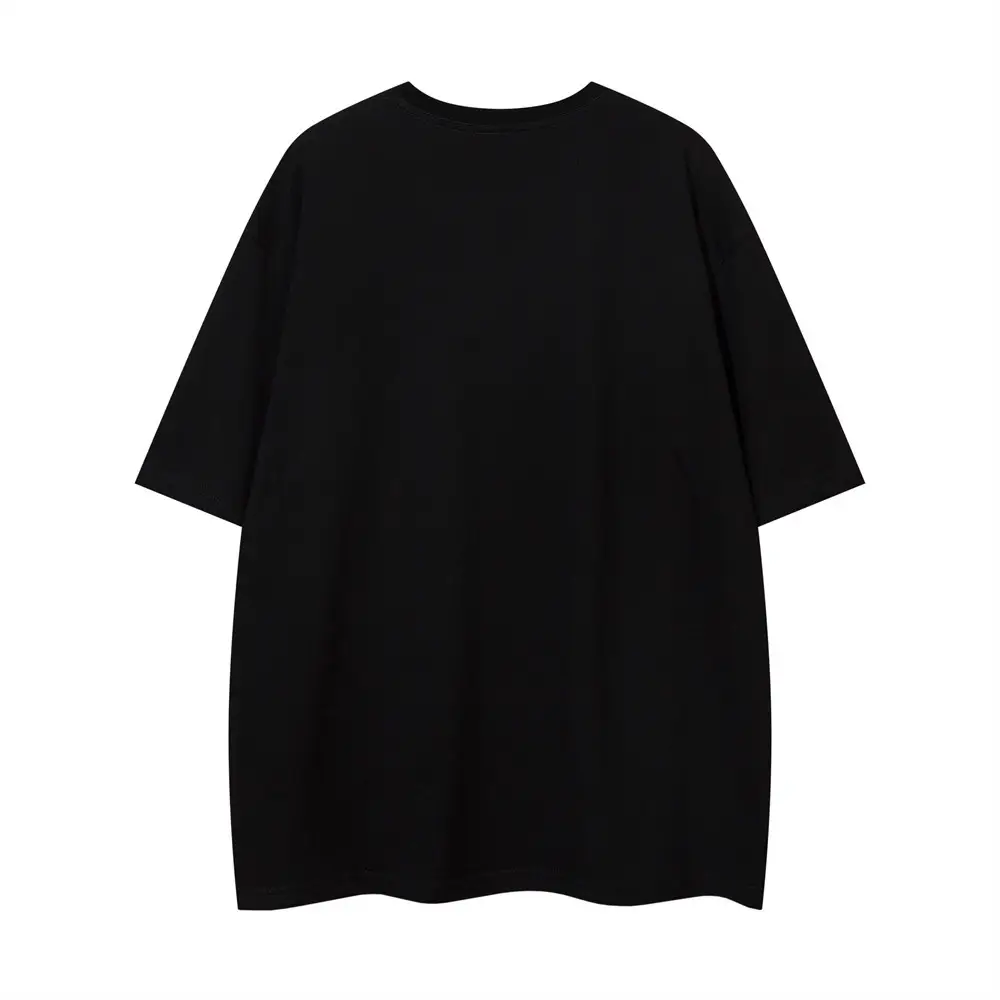 Creative Heart Print T-shirt Short Sleeve BF