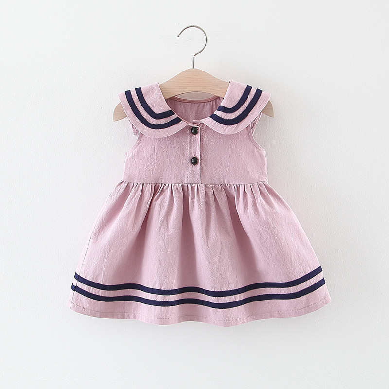 Title 2, Summer Baby Navy Style Sleeveless Vest Skirt. P...