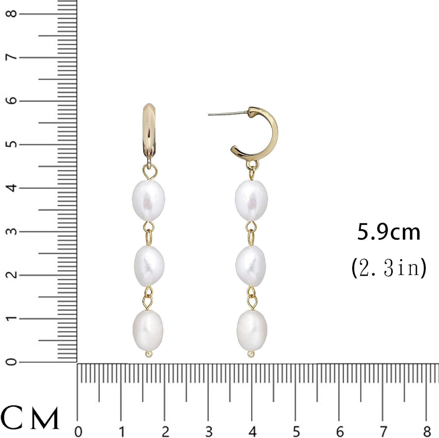 Niche Shell Pearl Tassel Earrings Simple