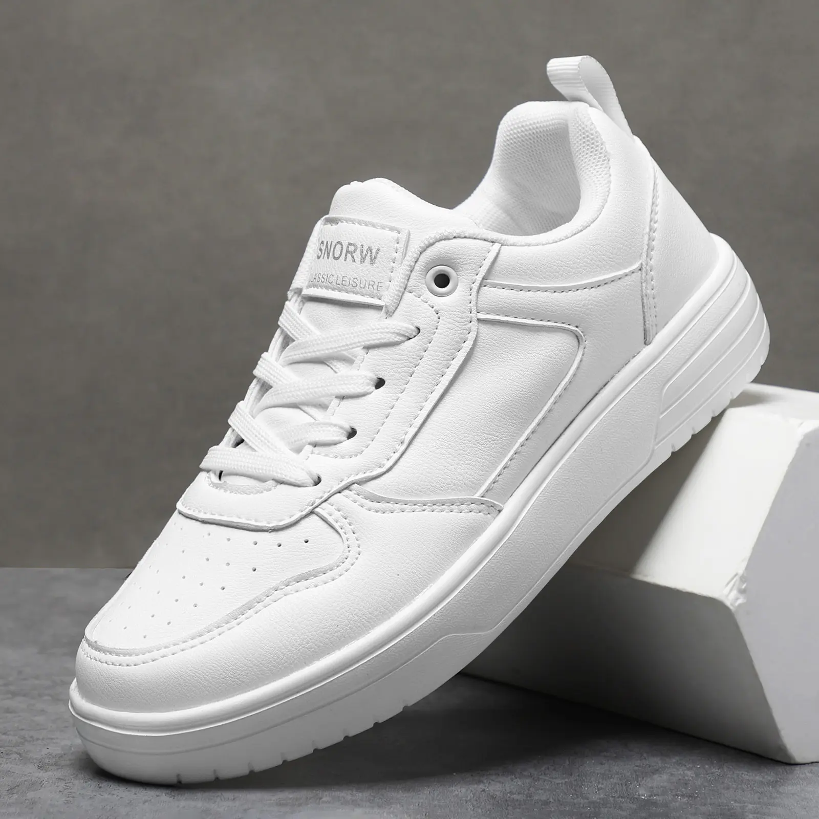 Couple's White Shoes Spring And Autumn Men's