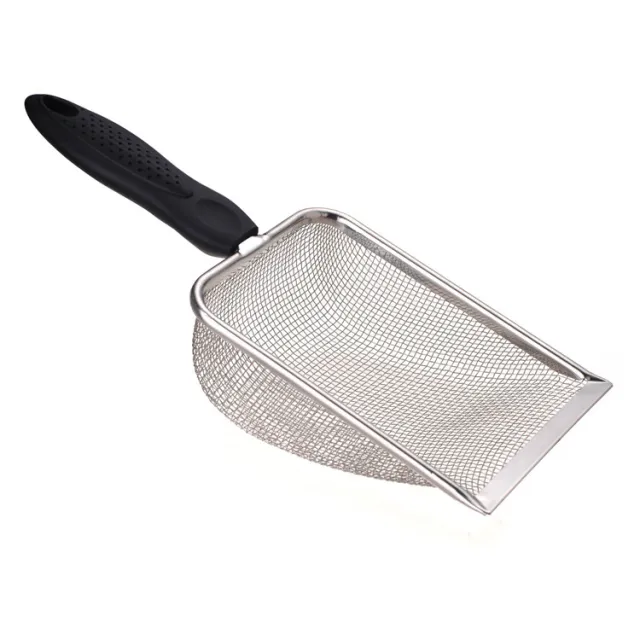 Stainless Steel Fine Hole Sand Leakage Shovel Cat Supplies Steel Color - Shop at LoveMi
