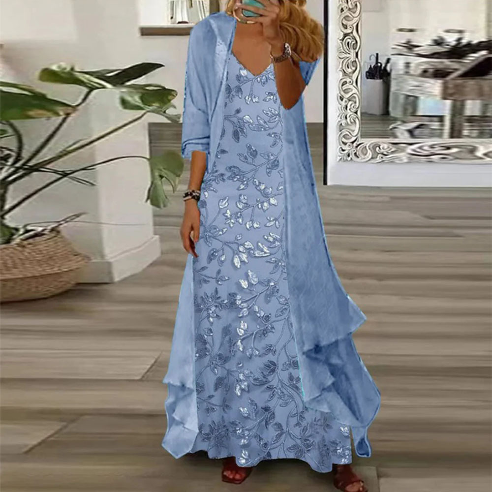 Fashion Temperament Female Idle Style Dress Suit