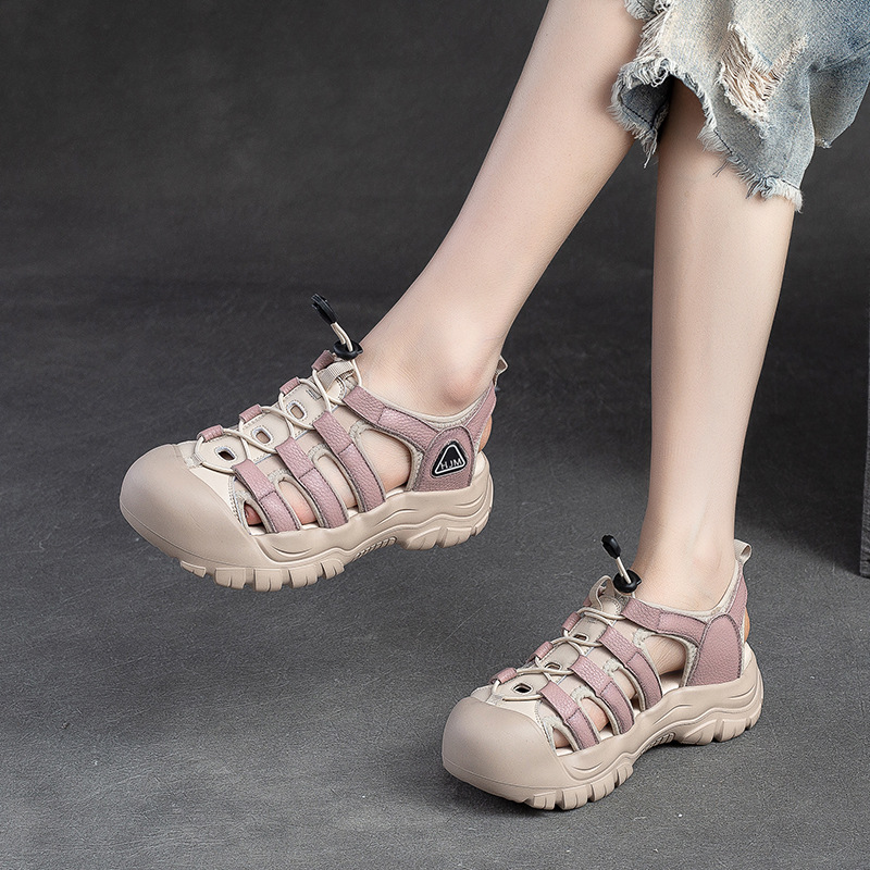 Closed-Toe Hollow Sandals, picture 3 of 5