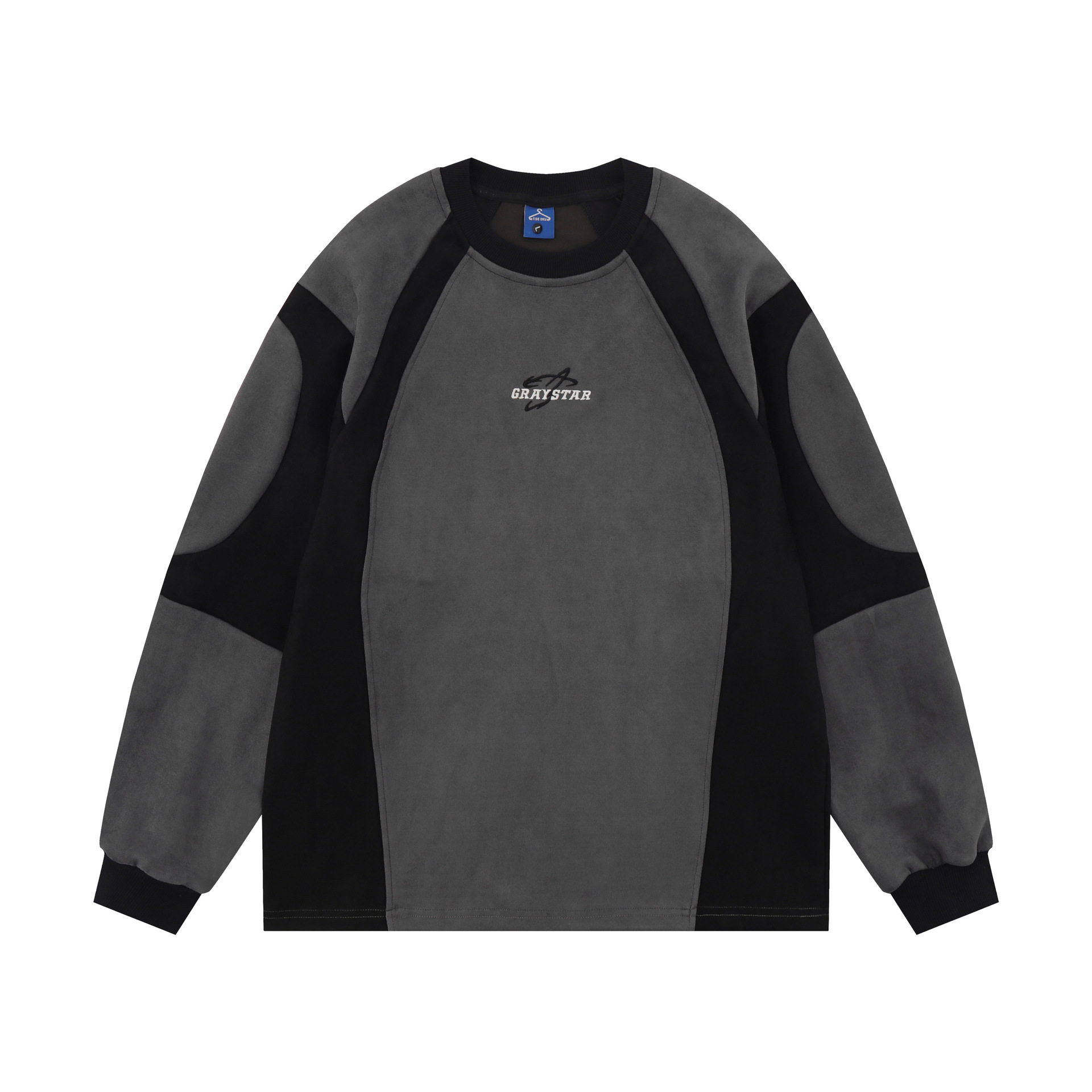 American Retro Deerskin Velvet Stitching Motorcycle Sweater Street