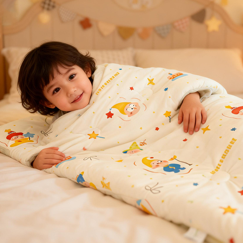 Children's Sleeping Bag Soft Cotton Quilt For Elementary School Students