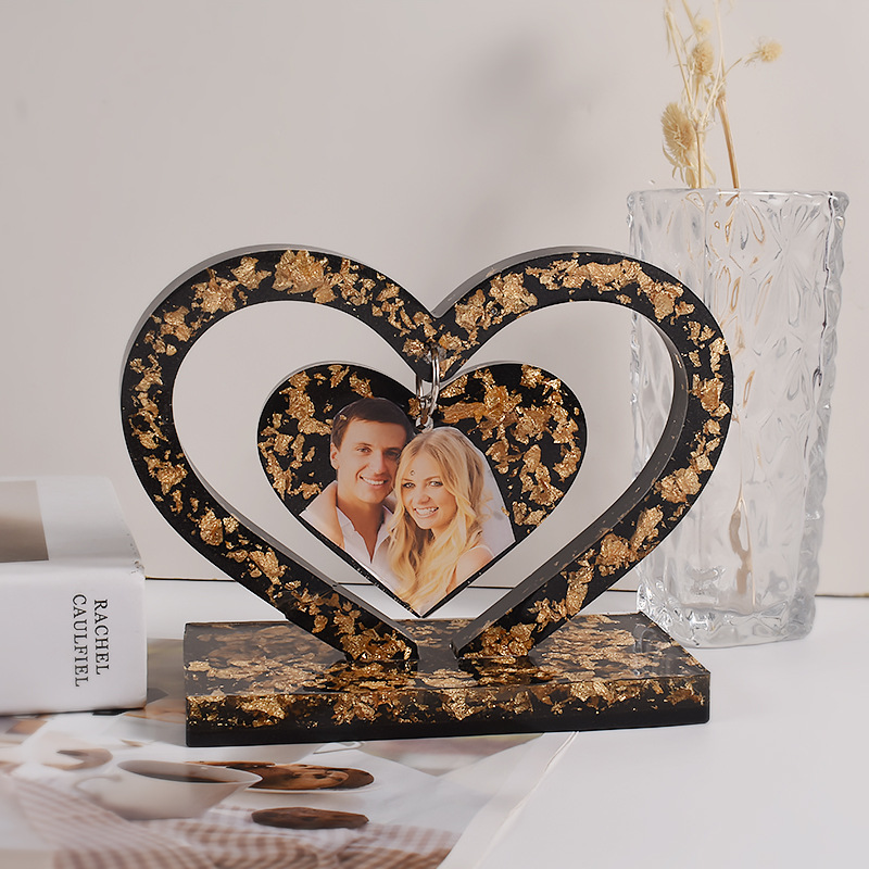 Diy Crystal Glue Love Photo Frame Mold
