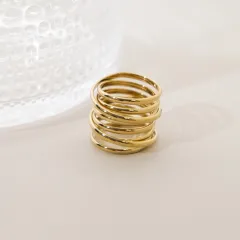 European And American INS Fashion Ring 14K Gold Catwalk Show Same Style - Jyr003402 - View 1