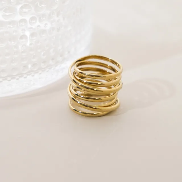 European And American INS Fashion Ring 14K Gold Catwalk Show Same Style Jyr003402 - Shop at LoveMi
