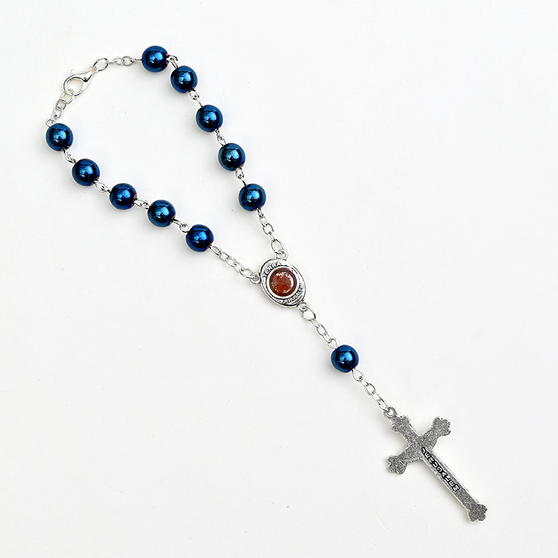 Title 3, Fashion Haematite Cross Car Pendant