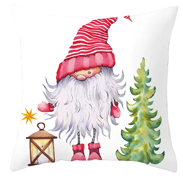 Christmas Pillow Cover Cute Peach Skin Fabric Cushion Drd24926 - Shop at LoveMi