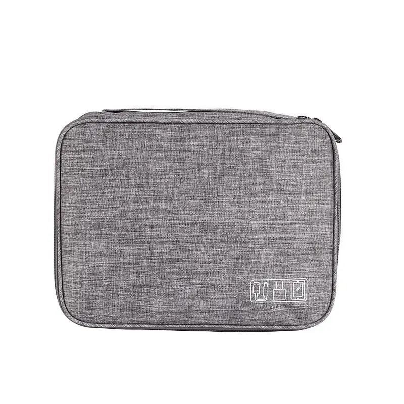 Three-layer Cable Organizer Bag Multi-functional And Waterproof Oxford Fabric
