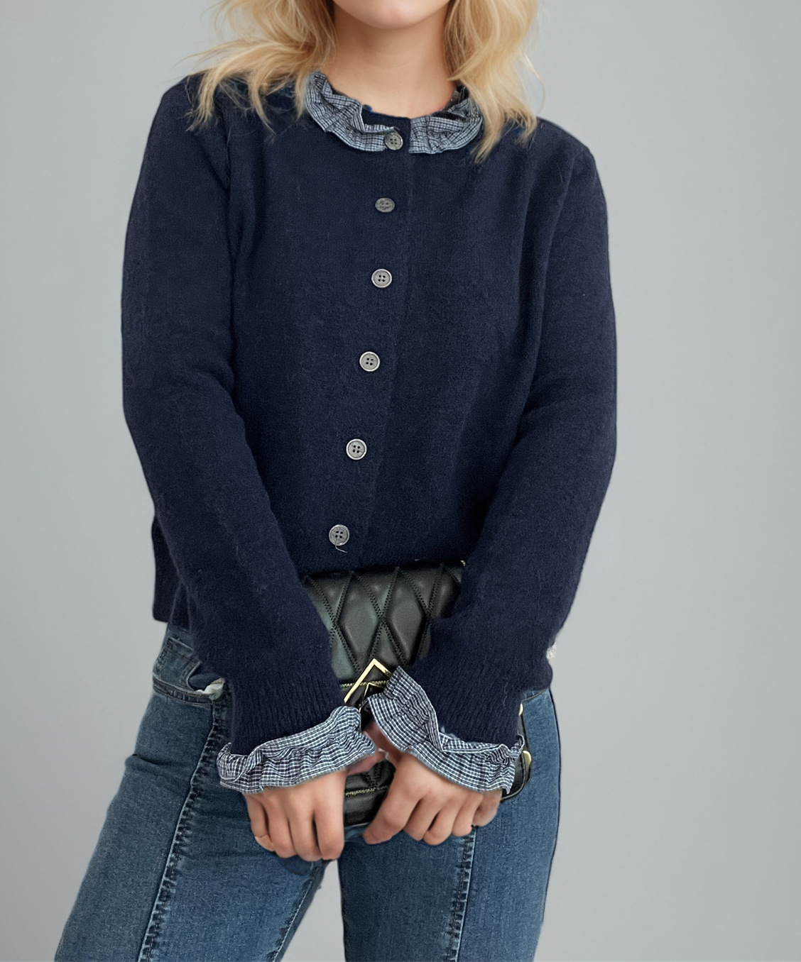 Damen-Cardigan – Rückansicht