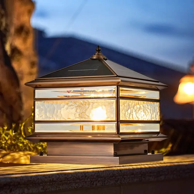 Solar-powered Waterproof Outdoor Courtyard Lamp