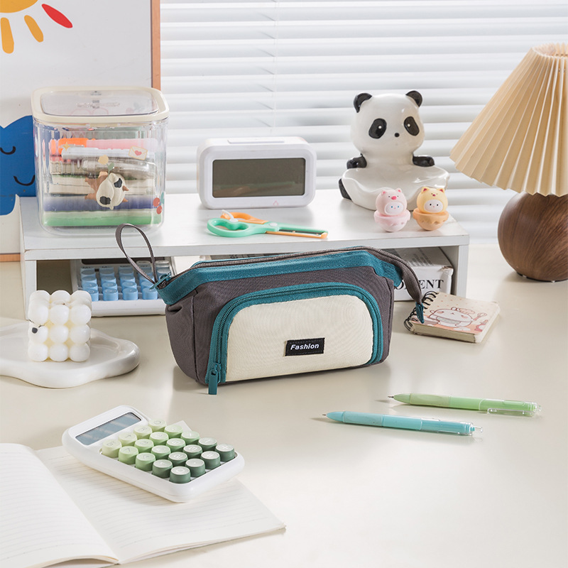 Student Universal Simple Large Capacity Window Pencil Case Stationery