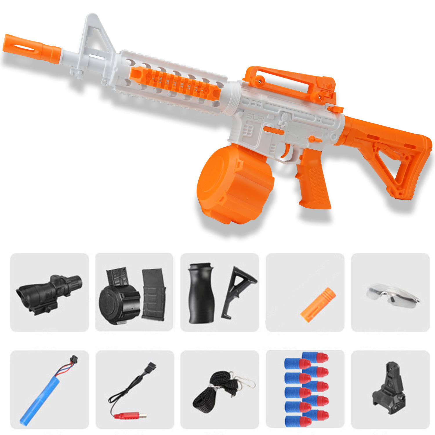 M416 Orange White