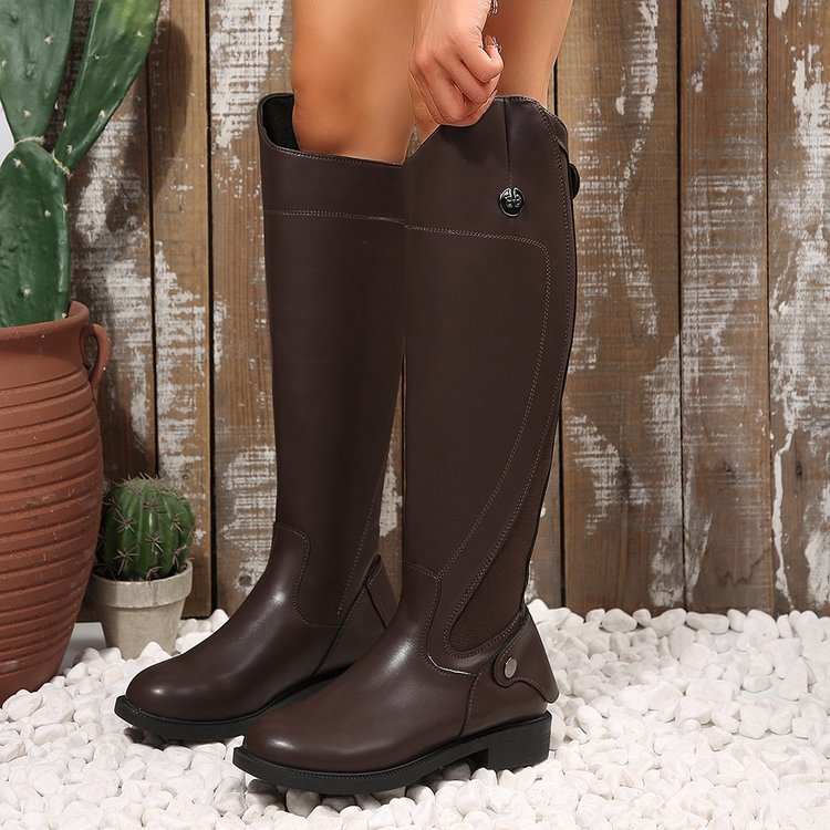 Leather Knee-High Riding Boots, picture 6 of 6