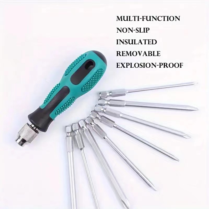 Title 3, 9-in-1 Screwdriver Set Blue Repair Kit