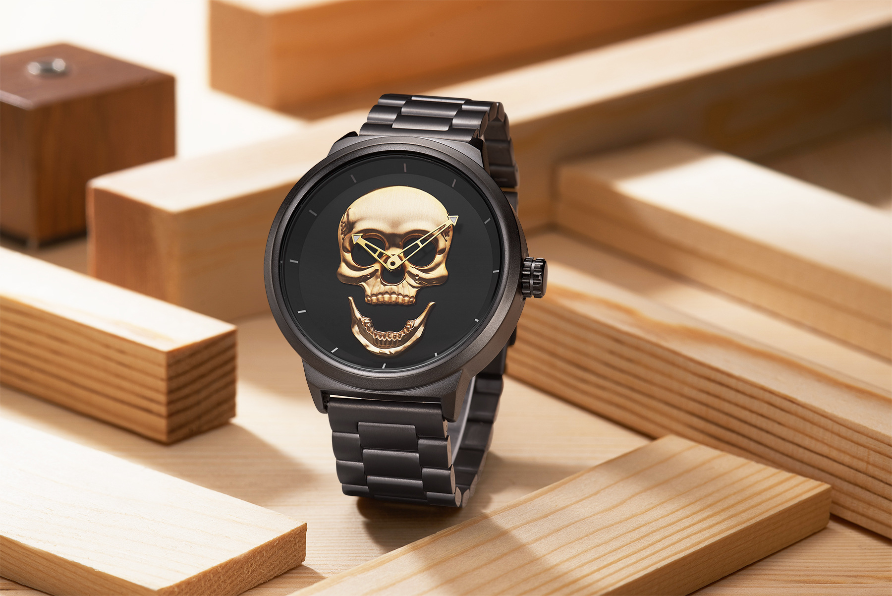 Title 2, Montre PAGANI DESIGN Skull Quartz pour Homme De...