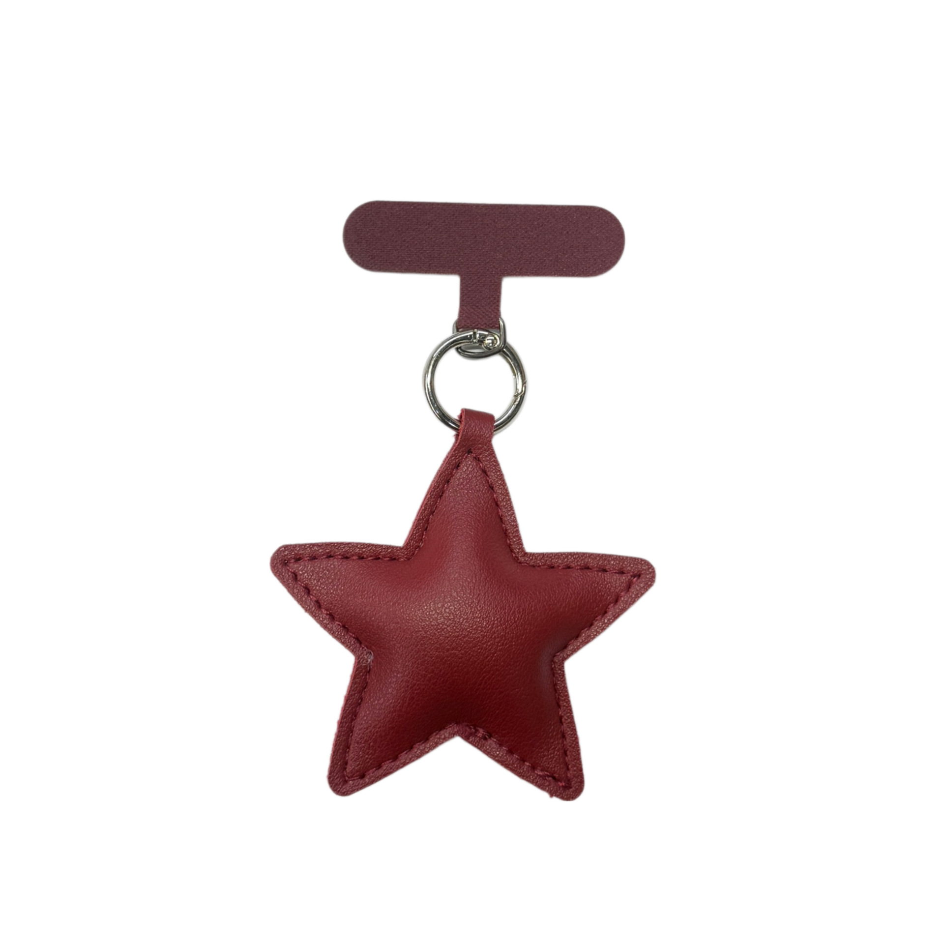 Niche Versatile Leather Star Keychain Phone Lanyard Pendant