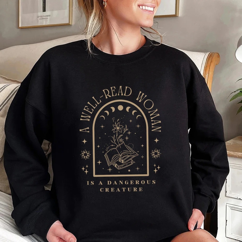 Hoodless Round Neck Sweater Women's American Style