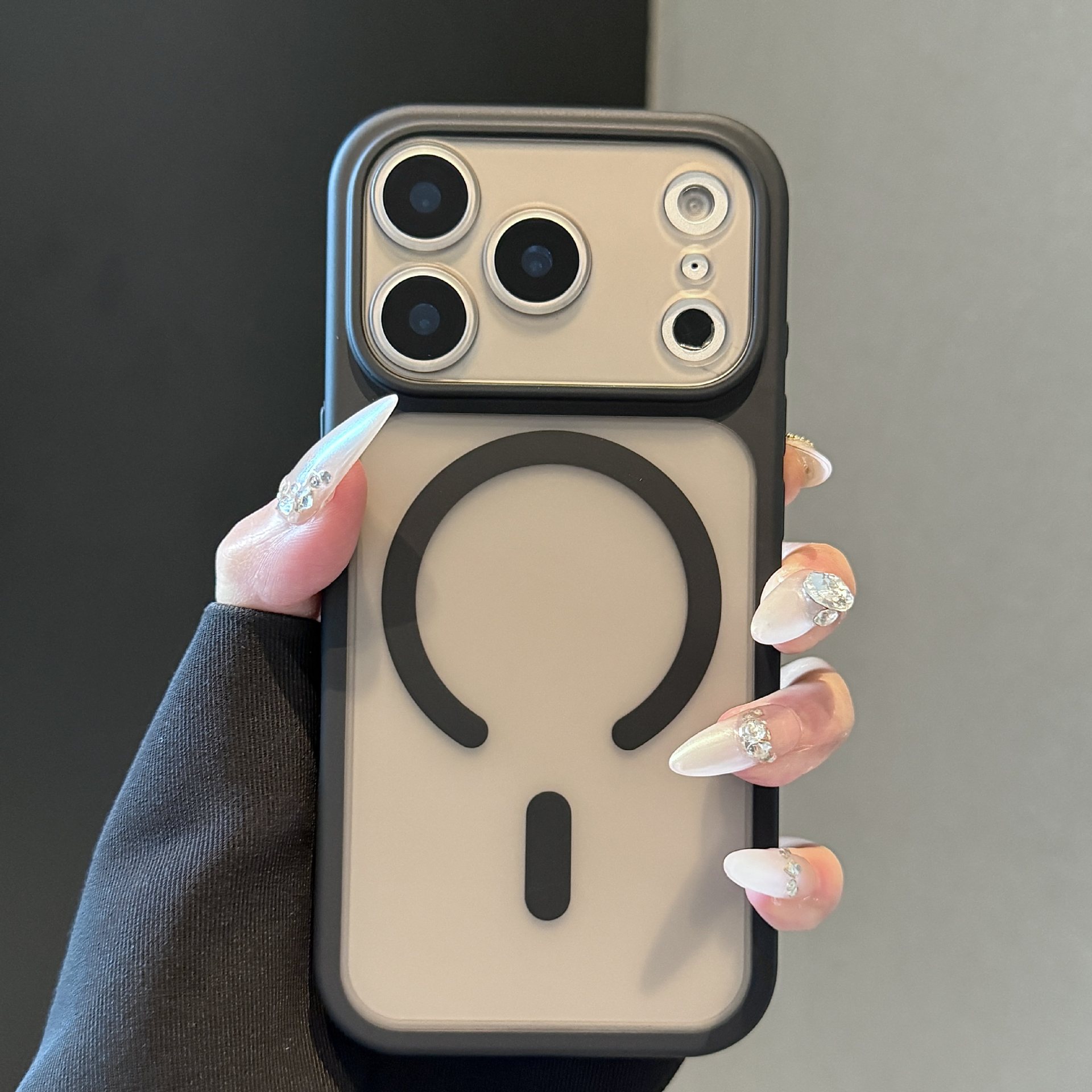 Premium Semi-transparent Magnetic Shockproof Phone Case