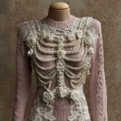 Womens 3D Digital-print Crew-neck Loose Sweater - Wya6166-3Xl - View 1