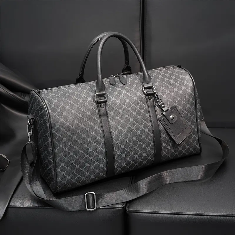 Large Capacity Short Distance Crossbody Bag Korean Plaid Travel