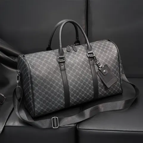 Large Capacity Short Distance Crossbody Bag Korean Plaid Travel