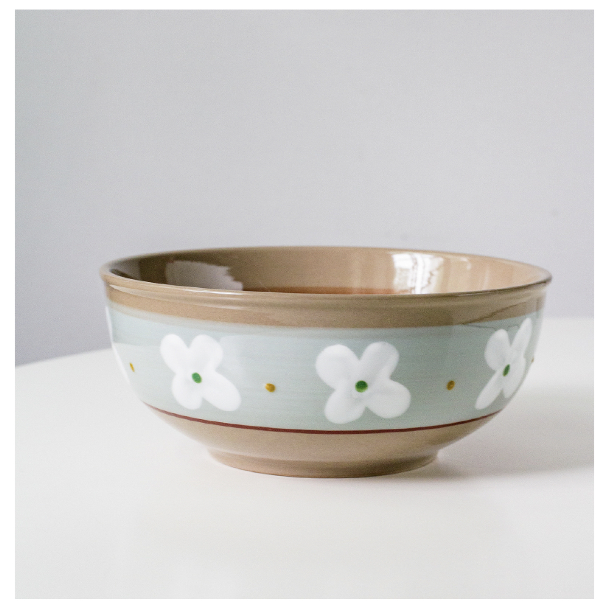 7inch light green bowl