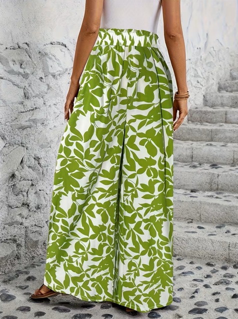 Pantalones holgados de pierna ancha con estampado de leopardo y talle alto para mujer. C416f0bb 0a85 4c06 A612 9d0e434c192a