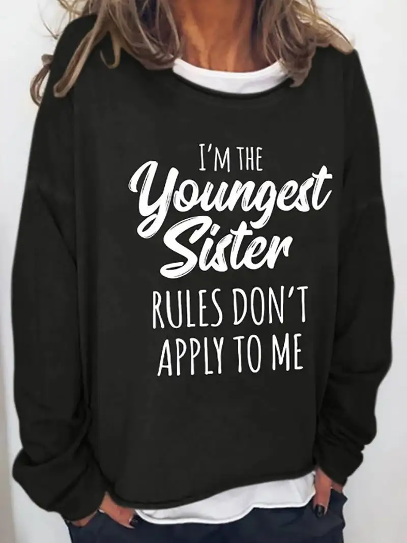 Round Neck Long Sleeve Casual Sweater Women