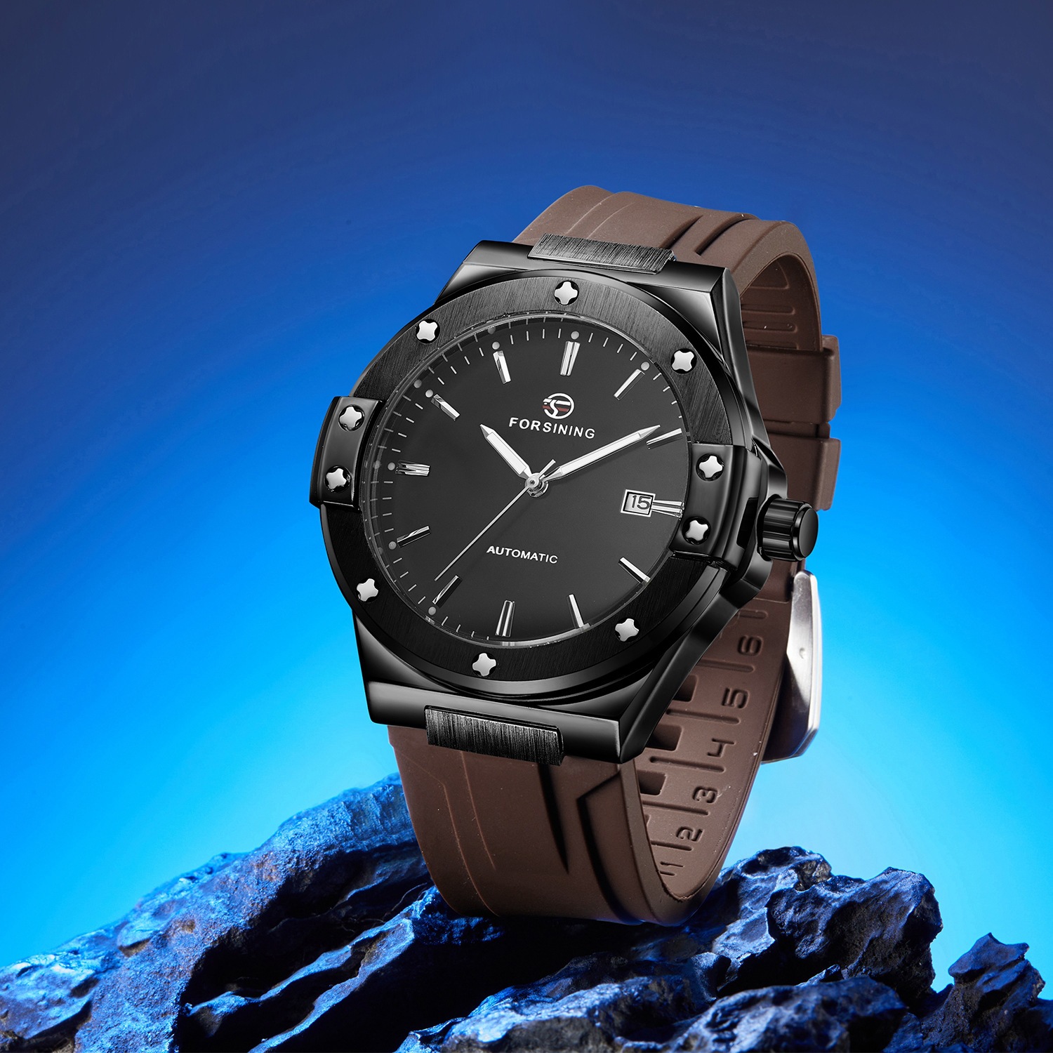 Mens Strap Non-Quartz Fully Automatic Mechanical Watch 6