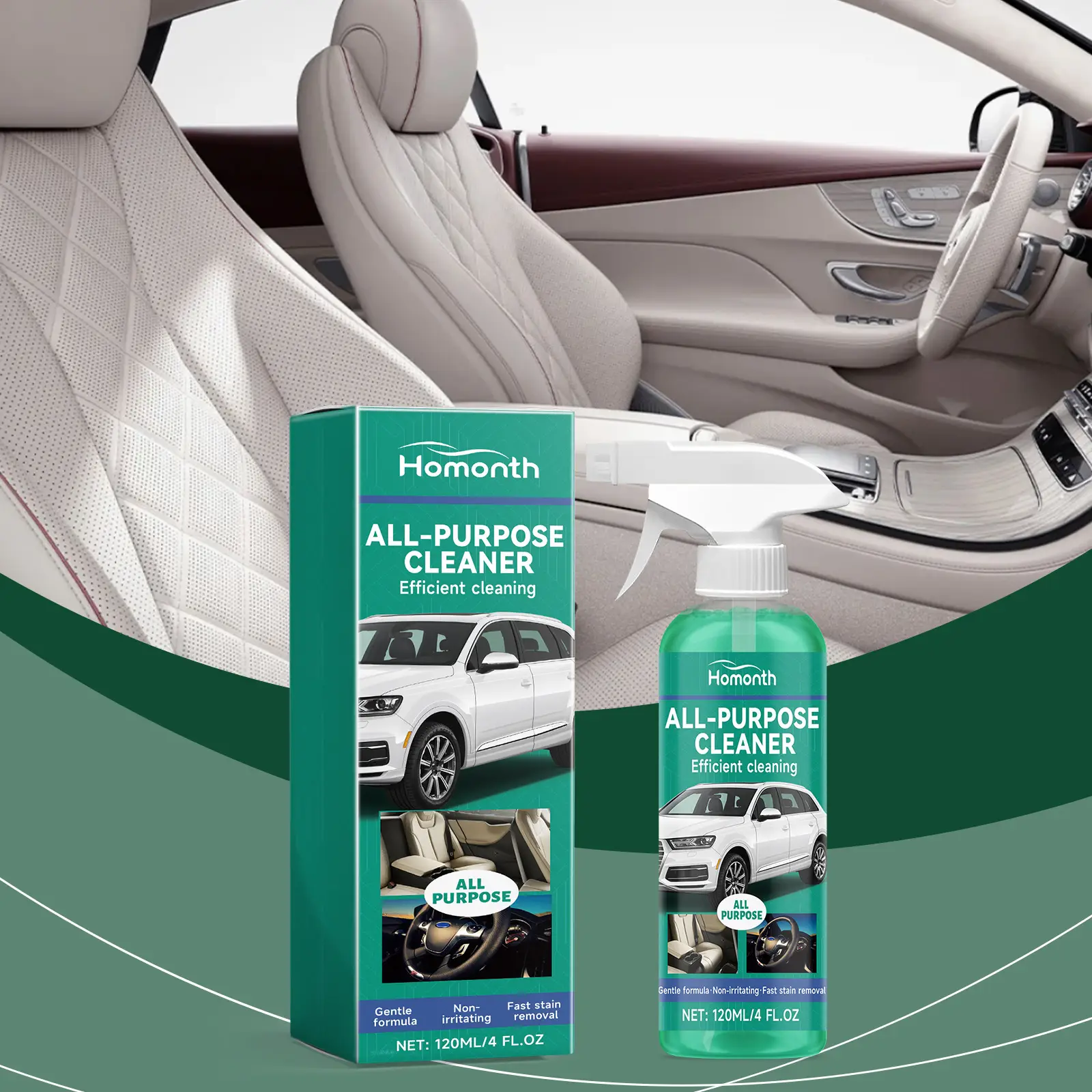 Car Interior Foamed Cleaner Cleaning