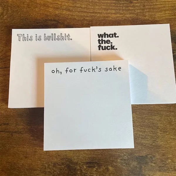 English Solid-color Notepad Sticky Notes