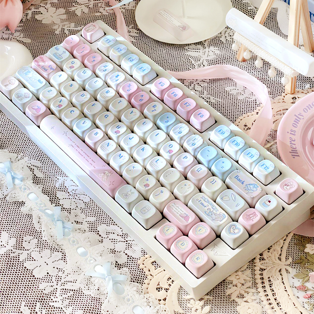 Cute Keycaps For Customizable Mechanical Keyboards, Perfect For Girls