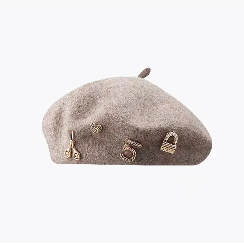 Women's Autumn And Winter Fashion Warm Woolen Hat - Mocha