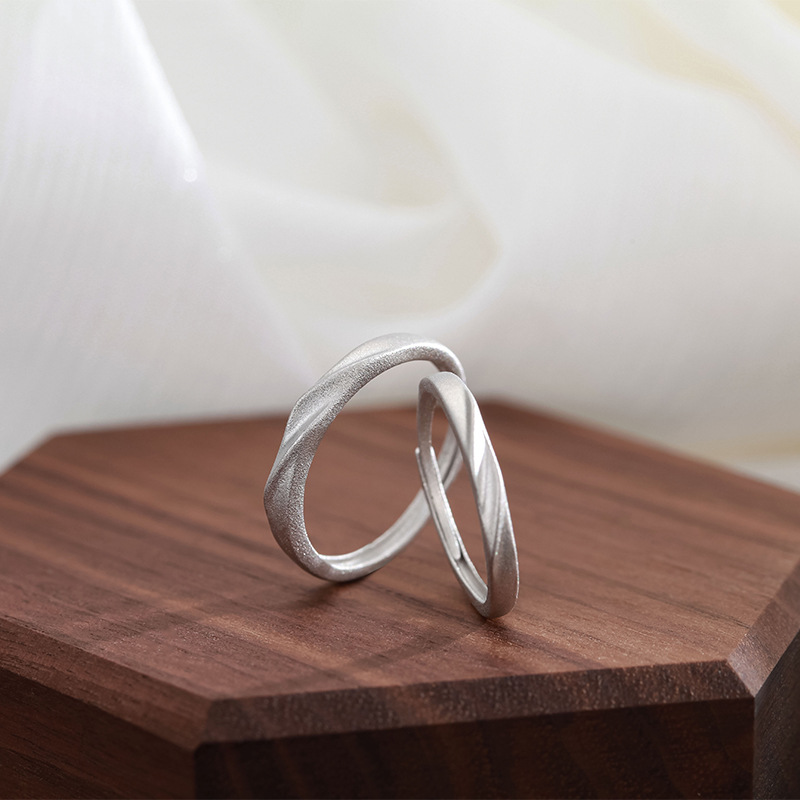 Niche Simple Bracelet Index Finger Couple Couple Rings Ornament