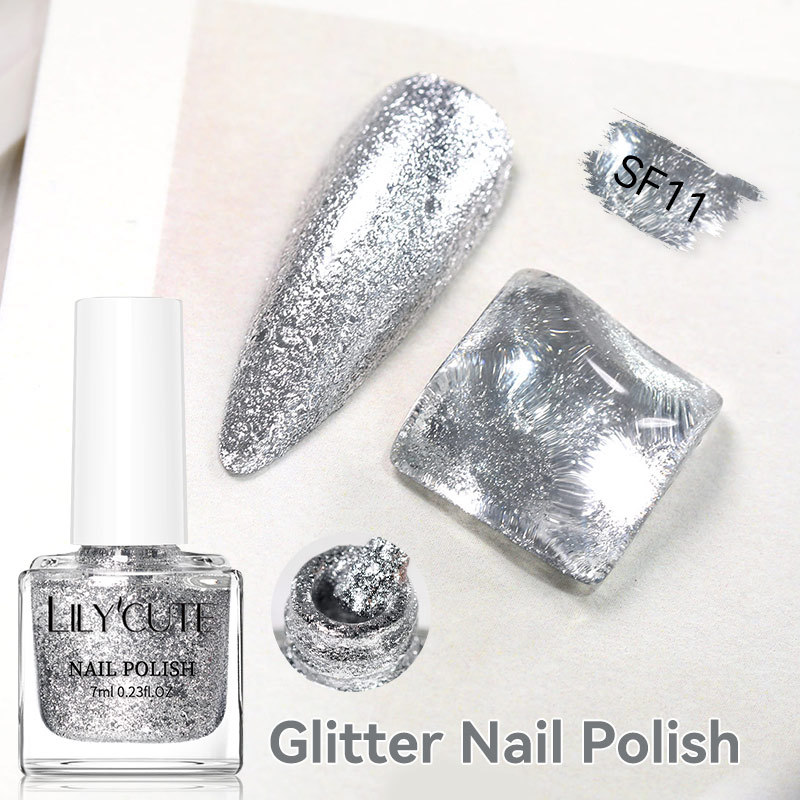 Quick-dry Metallic Mirror Nail Polish, No Baking Required 30