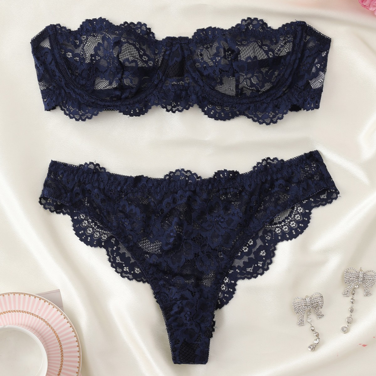 Lingerie set women&#39;s sexy lace panties