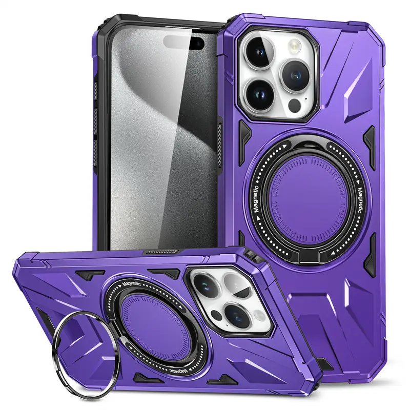 Simple Bracket Drop-resistant Magnetic Phone Case