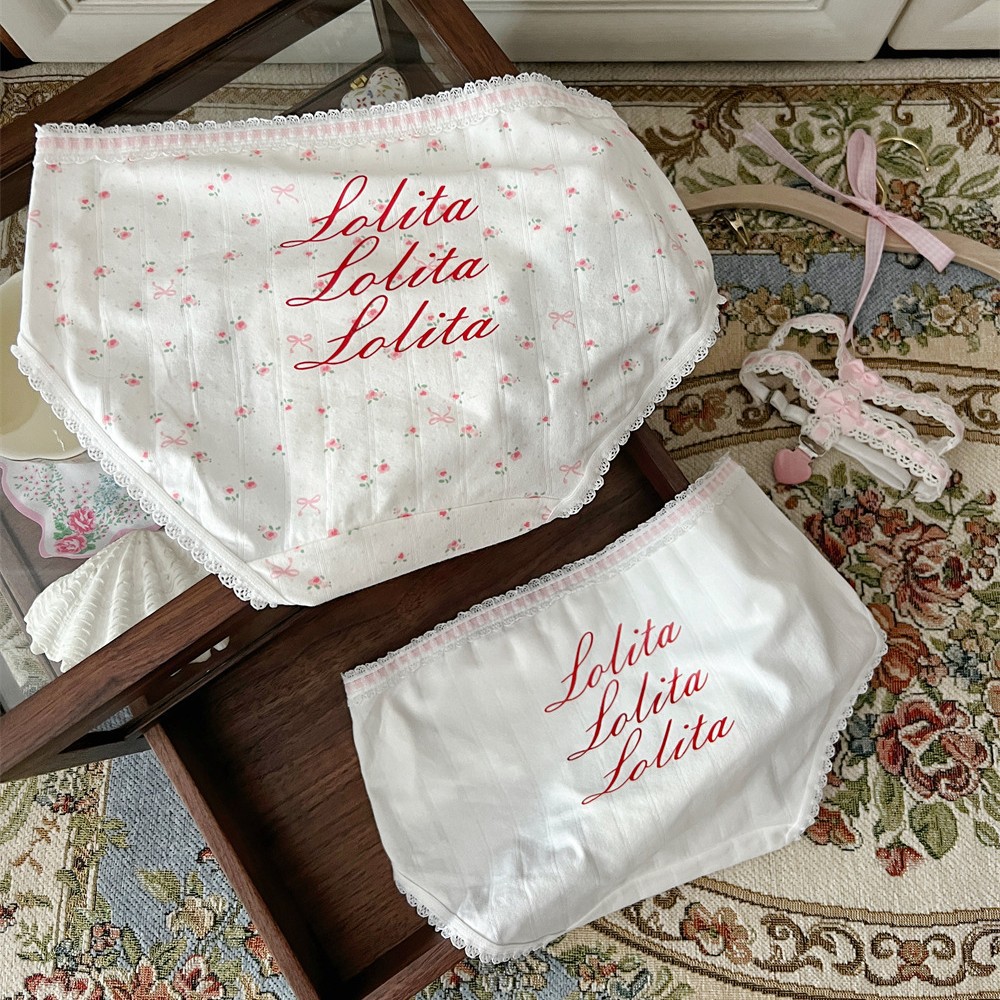 French-style Retro Floral Cute Womens Thongs