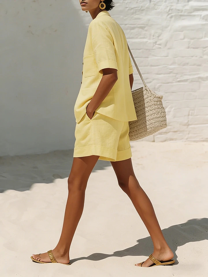 Women's Loose-Fit T-Shirt and Shorts Co-ord – casual everyday look