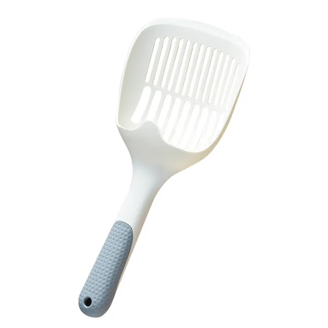 Long Handle Cat Litter Scoop Plastic Minimalist Light Gray - Shop at LoveMi