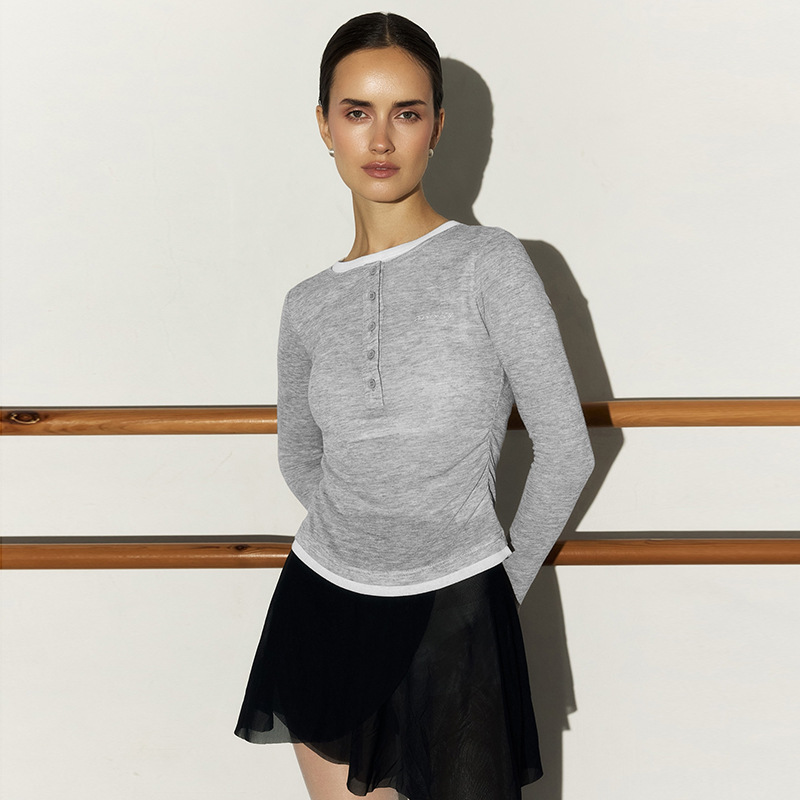 Women's Simple Style Fake Two Pieces Leisure Top