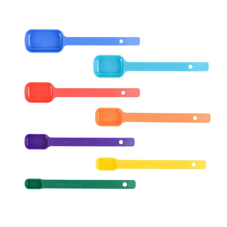 Color Plastic Measuring Cups Measuring Spoon Set With Scale 15-piece Set