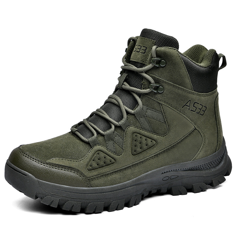 Outdoor Work Boots Combat Training Boots Low-top Lace-up